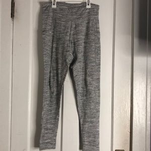 White and gray leggings